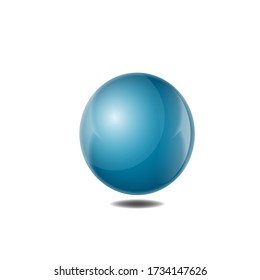 hermosa bola 3d. Esfera sobre un fondo claro. Vector para diseño gráfico.