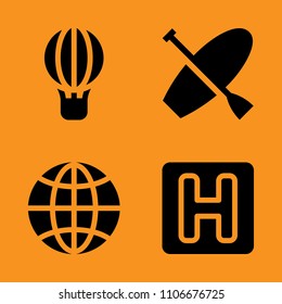 beautiful, 3d, hostel and grid icons set. Vector illustration for web and design