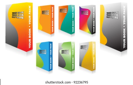 beautiful 3d vector software pack set