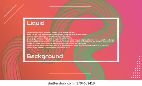 Beautiful 3D wave background. Liquid background. Vector eps 10.