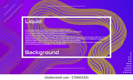 Beautiful 3D wave background. Liquid background. Vector eps 10.