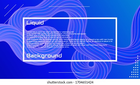 Beautiful 3D wave background. Liquid background. Vector eps 10.