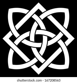 Beautiful 4 point Celtic knot for your logo, design or project (vector illustration)