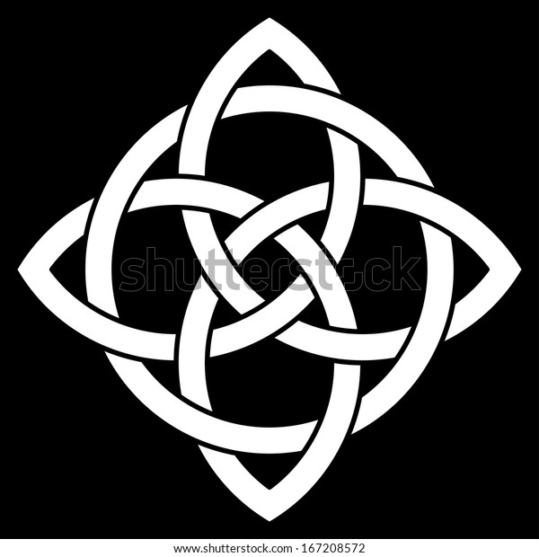 Beautiful 4 Point Celtic Knot Collection Stock Vector (Royalty Free