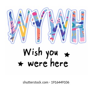 Beautiful abbreviation vector. Coloring vector illustration easy to edit and customize. Template for print design and chat with different words.