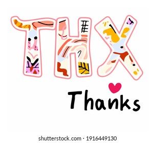 Beautiful abbreviation vector. Coloring vector illustration easy to edit and customize. Template for print design and chat with different words.
