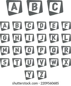 Beautiful ABC Wave Alphabets Vector Pack