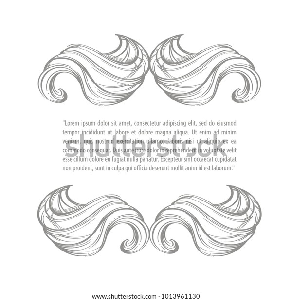 Beautiful
abstaract wavy pattern. Decorative element for the design of
invitations, greeting cards and other
items.