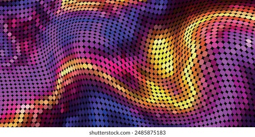Beautiful Abstract 3D Background with Smooth Silky Shapes