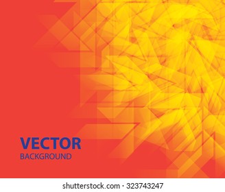 Beautiful abstract background for banners, with  orange, yellow and red colors. Consisting of glowing lines.