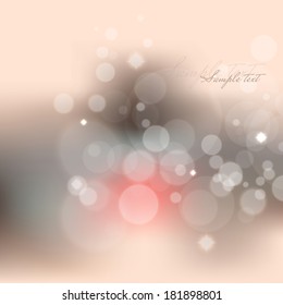 Beautiful abstract background with bokeh effect