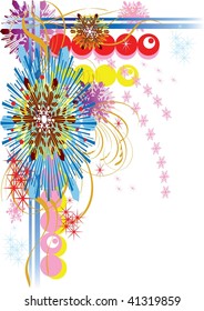 beautiful abstract background, border, branches