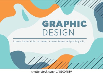 Beautiful Abstract Background Colorful Flat Design Style