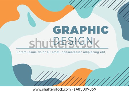 Beautiful Abstract Background Colorful Flat Design Style