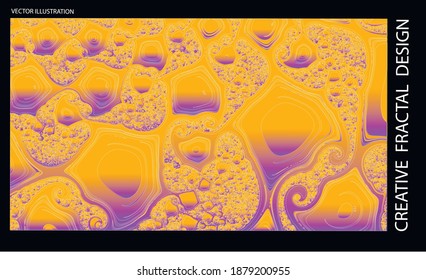 Schöner abstrakter Hintergrund. Kreatives Fraktaldesign. Marmor-Struktur. Vektorgrafik.