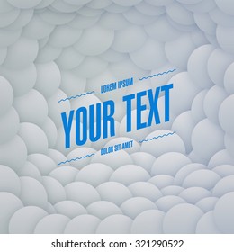 Beautiful abstract background design with your blue text 
EPS 10 stock vector illustration