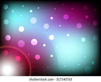 Beautiful abstract background with dots and circles with amazing colors