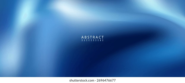 Beautiful abstract background featuring smooth blue gradient swirls with fluid motion. The combination of light and dark blue