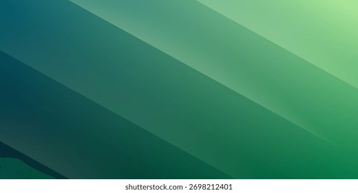 Um belo fundo abstrato com um gradiente suave de transição de azul profundo para verde vibrante, iluminado por raios de luz diagonais suaves, evocando tranquilidade e natureza.