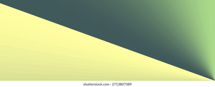 Un hermoso fondo abstracto con un gradiente diagonal suave que divide tonos amarillos vibrantes y verdes relajantes