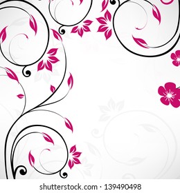 Beautiful abstract background with flowers.