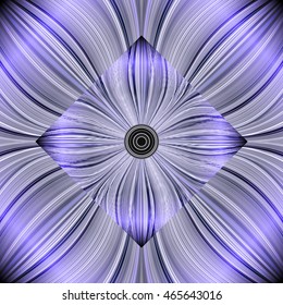 Beautiful abstract background of glowing lines, stylized flowers