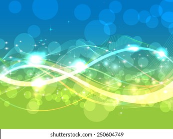 Beautiful abstract background with gradient and radiance. Vector illustration