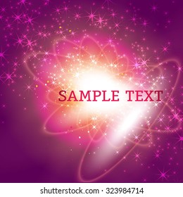Beautiful abstract background with gradient and radiance. Vector illustration
