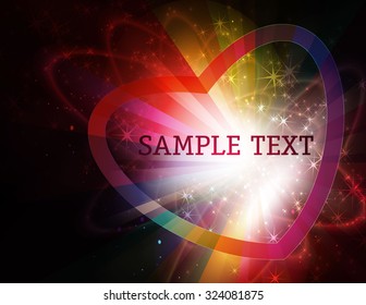 Beautiful abstract background with gradient and radiance. Vector illustration