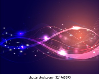 Beautiful abstract background with gradient and radiance. Vector illustration