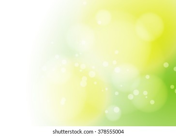 Beautiful abstract background with gradient and radiance. Vector illustration. Natural green, sunny background. flowers on spring background.