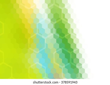 Beautiful abstract background with gradient and radiance. Vector illustration. Natural green, sunny background. flowers on spring background.