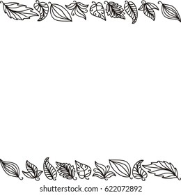 Beautiful abstract background of leaves. Vector illustration.