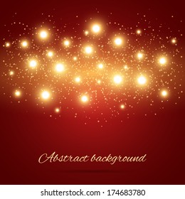 Beautiful abstract background with lights. Vector illustration