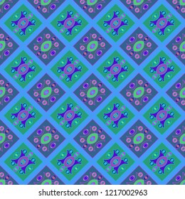 Beautiful abstract background multicolor geometric pattern seamless.