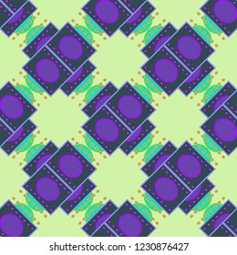 Beautiful abstract background multicolor geometric pattern seamless.