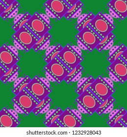 Beautiful abstract background multicolor geometric pattern seamless.