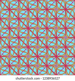 Beautiful abstract background multicolor geometric pattern seamless.