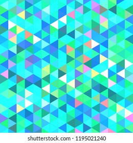 Beautiful abstract background multicolor simple seamless triangle.
