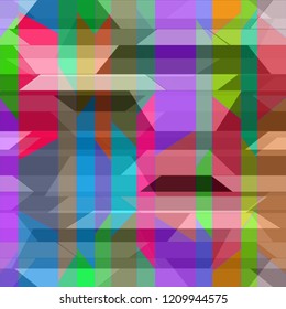 Beautiful abstract background multicolor simple poligonal seamless.