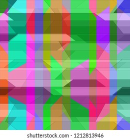 Beautiful abstract background multicolor simple poligonal seamless.