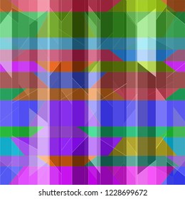 Beautiful abstract background multicolor simple poligonal seamless.