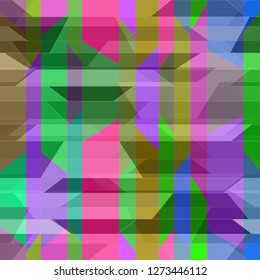 Beautiful abstract background multicolor simple poligonal seamless.