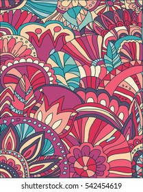 Beautiful abstract background with pattern and decorative flowers,abstract background