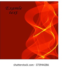 Beautiful abstract background of red color and gold