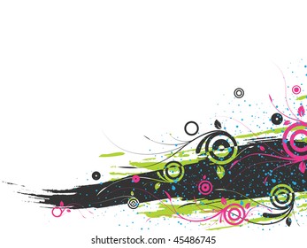 beautiful abstract background of smears circles and patterns