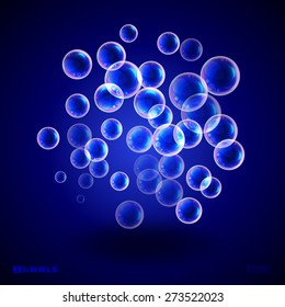 Beautiful abstract background with soap bubbles.