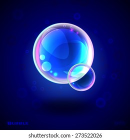Beautiful abstract background with soap bubbles.