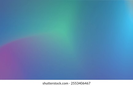 A beautiful abstract background with a soothing gradient of blue and green colors. 