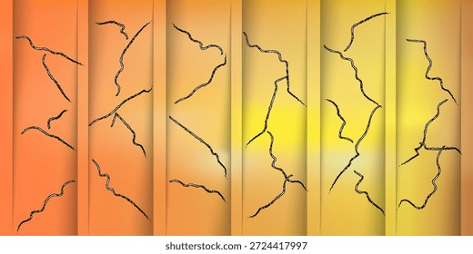 A beautiful abstract background with a subtle gold gradient and a crack effect. The background image is painted on canvas with paint strokes.